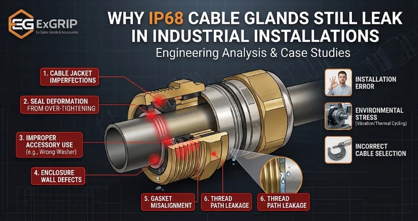 Why IP68 Cable Glands Still Leak in Industry