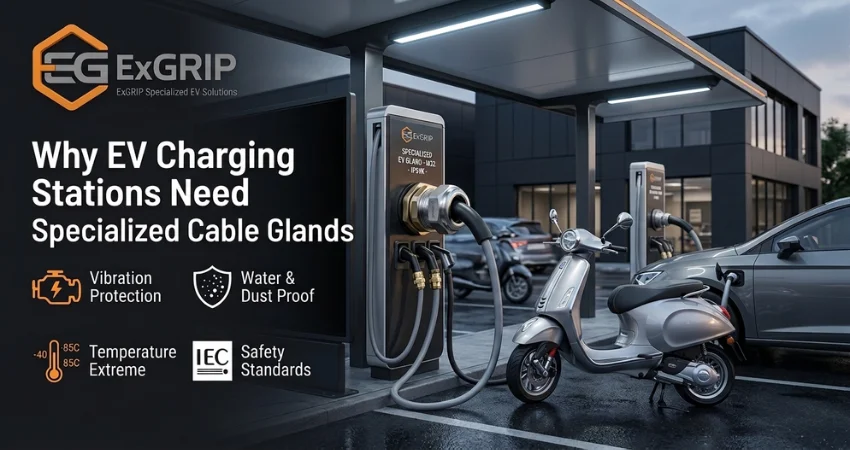 Why EV Charging Stations Need Specialized Cable Glands