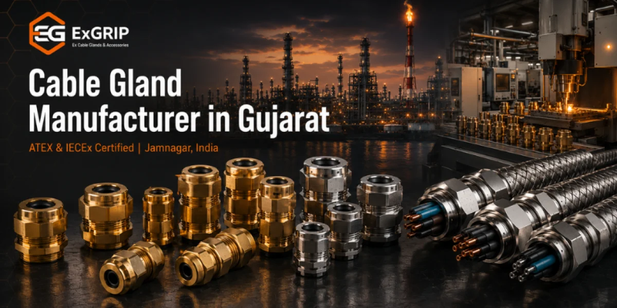 ATEX and IECEx certified cable gland manufacturer in Gujarat India — Exgrip Jamnagar production facility