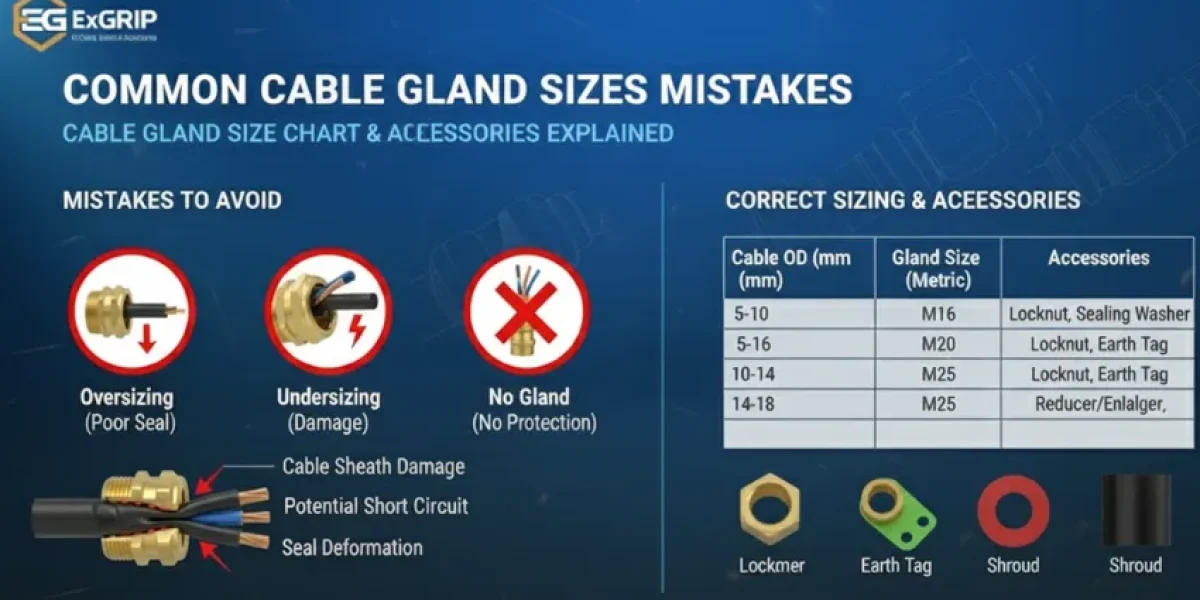 Common Cable Gland Sizes Mistakes Cable Gland Size Chart & Accessories Explained